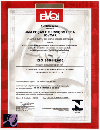 Certificação ISO 9001:2000